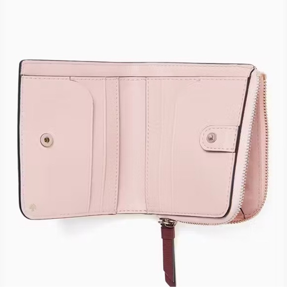 Kate Spade novelty floral pup small L zip wallet - Picture 2 of 13